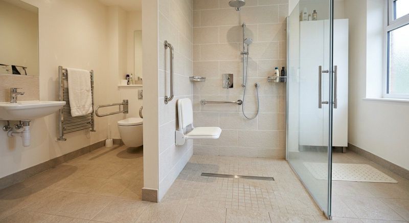 Disability Shower Installation detail